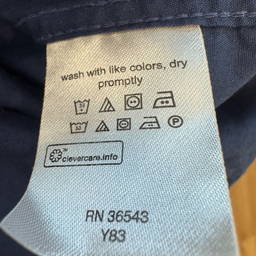 Michael Kors Slim Fit Stretch Button Down Shirt in Navy  - Men's Medium - Picture 5 of 6